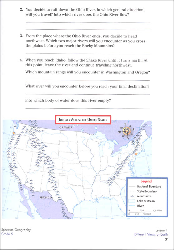 Spectrum Geography 2014 Grade 5 - United States of America | Spectrum ...