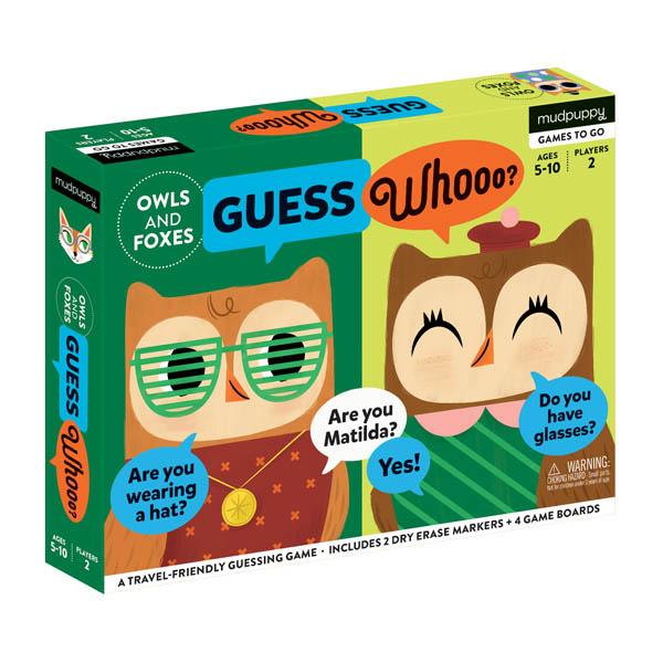 Guess Whooo? Owls and Foxes Game | Mudpuppy Press | 9780735356214