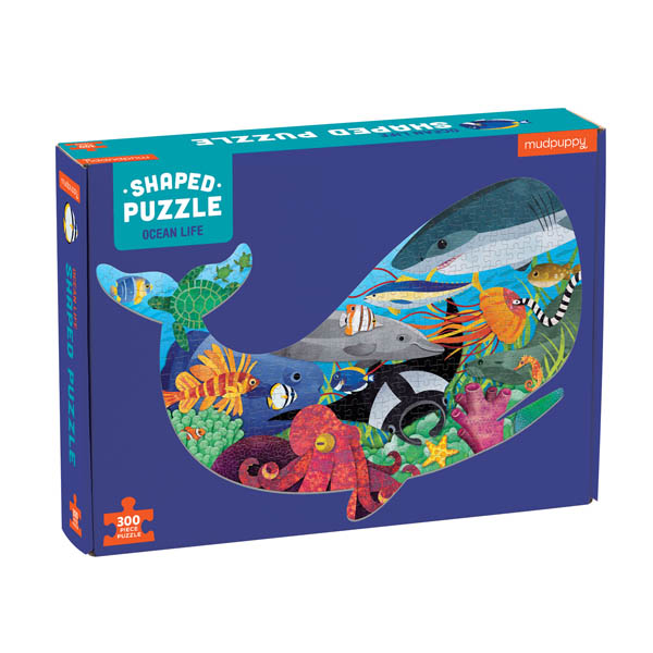 Ocean Life 300 Piece Shaped Scene Puzzle | Mudpuppy Press | 9780735357273