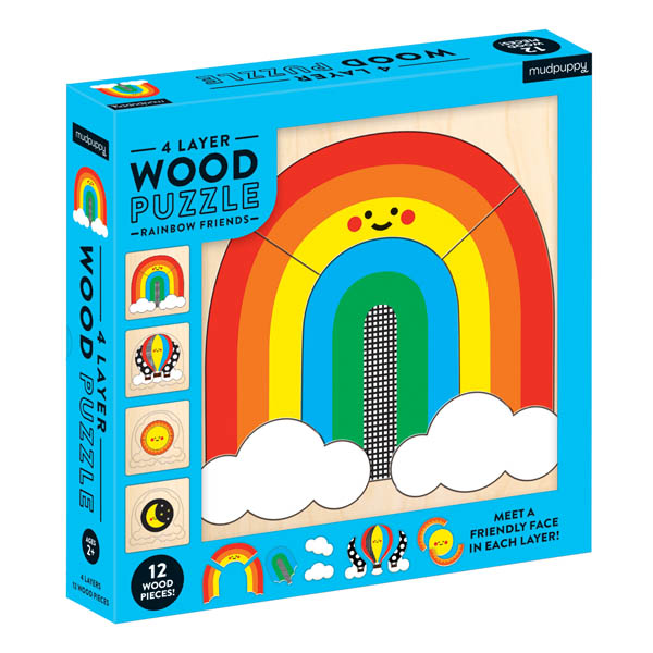 Rainbow Friends 4-Layer Wood Puzzle