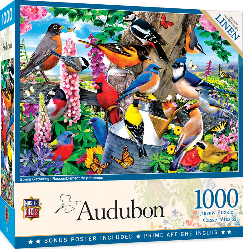 Audubon Spring Gathering Puzzle (1000 piece)