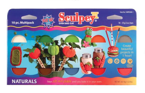 Sculpey III Oven-Bake Clay 2oz 10/Pkg-Naturals