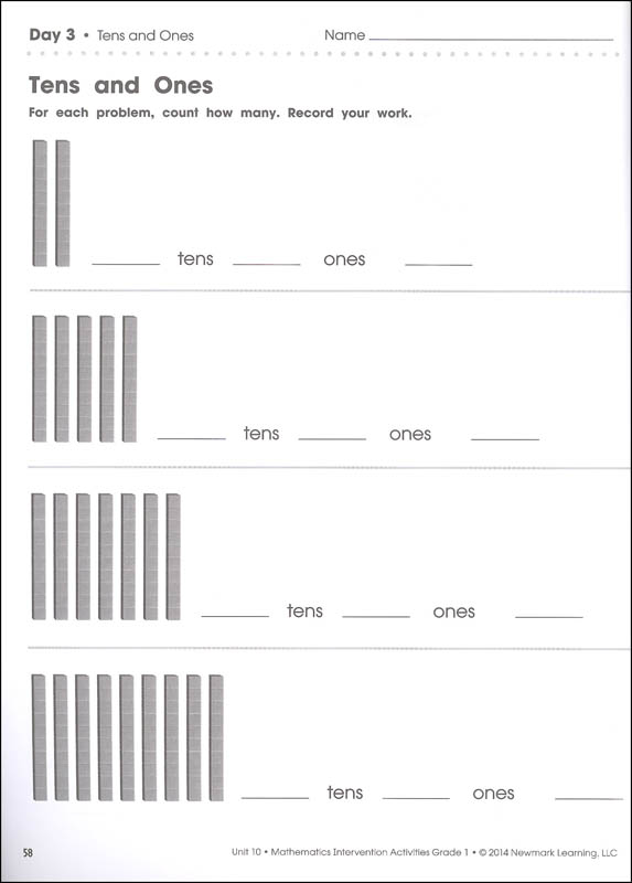 mathematics intervention activities grade 1 newmark learning