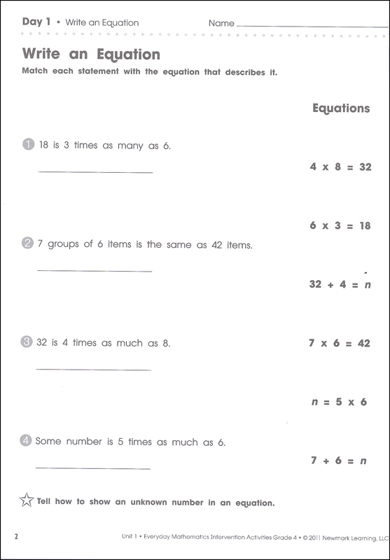 activities for grade 4 mathematics