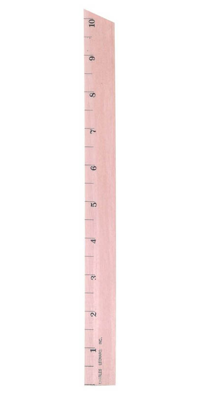 Primary Wood Ruler: 1/2" Increments