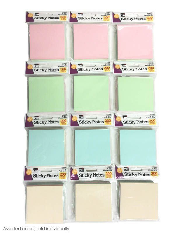 pastel sticky notes