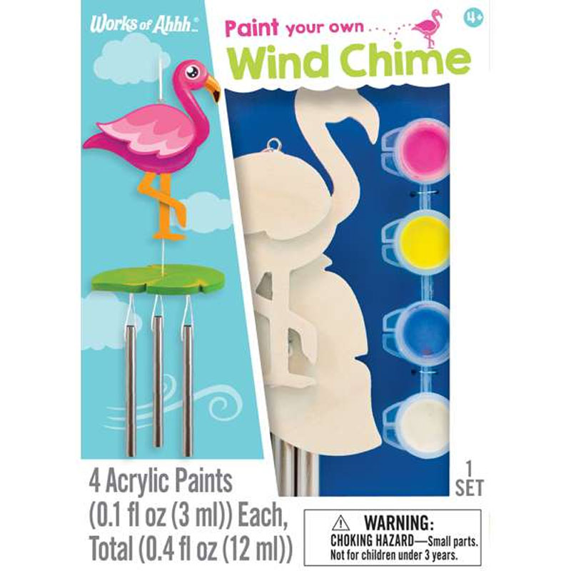 Paint Your Own Small Flamingo Wind Chime