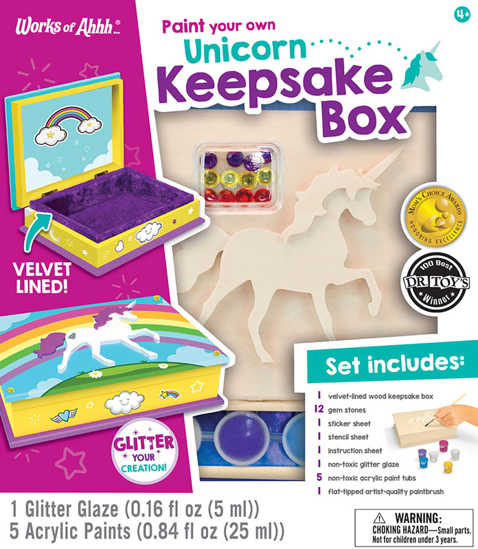 Paint Your Own Unicorn Keepsake Box