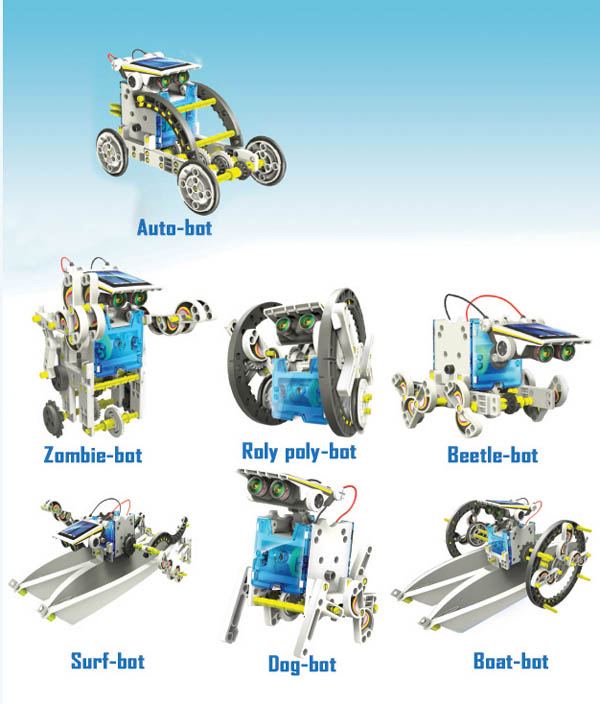 14 in 1 Educational Solar Robot Kit | Elenco