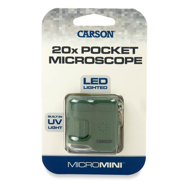 MicroMini 20x LED Pocket Microscope - Green