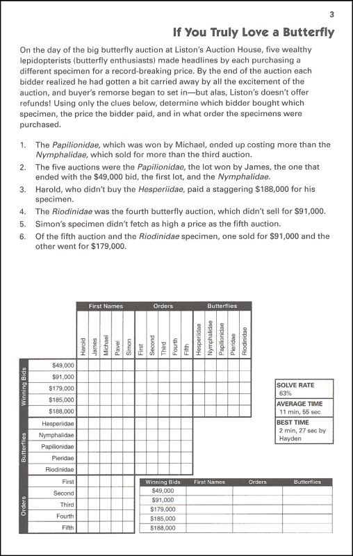 Puzzle Baron's Logic Puzzles Volume 1 Alpha Books 9781615640324