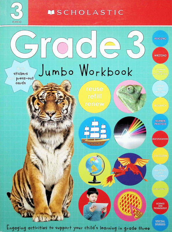 Third Grade Jumbo Workbook: Scholastic Early Learners | Cartwheel Books ...