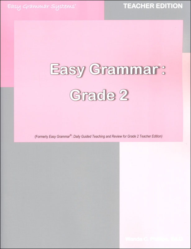 Easy Grammar Grade 2 Teacher Edition