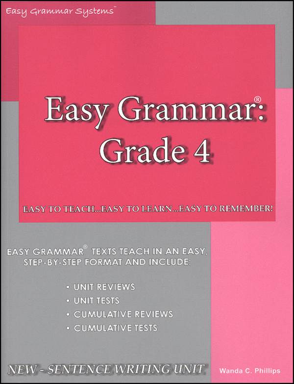 Easy Grammar Grade 4 Teacher Edition ISHA Enterprises 9780936981437