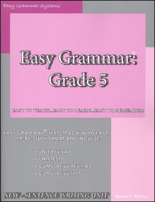 Easy Grammar Grade 5 Teacher Edition ISHA Enterprises 9780936981413