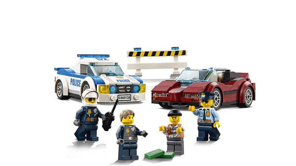 police high speed chase lego