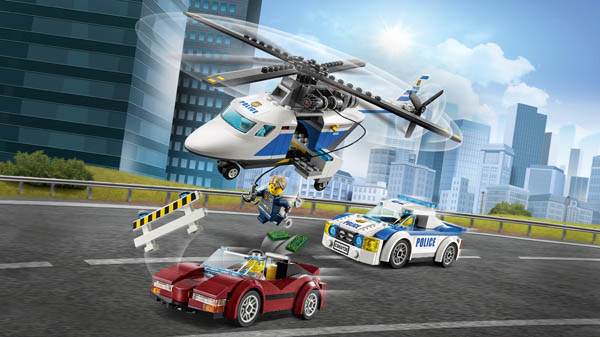 police high speed chase lego