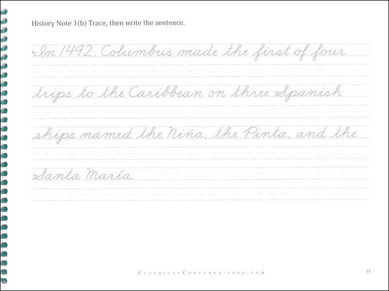 Prescripts Cursive Sentences and Art Lessons: American History ...