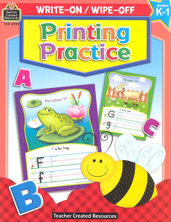 NEW Educational Practice Pals Write On Wipe Clean Practice Book for Letters 