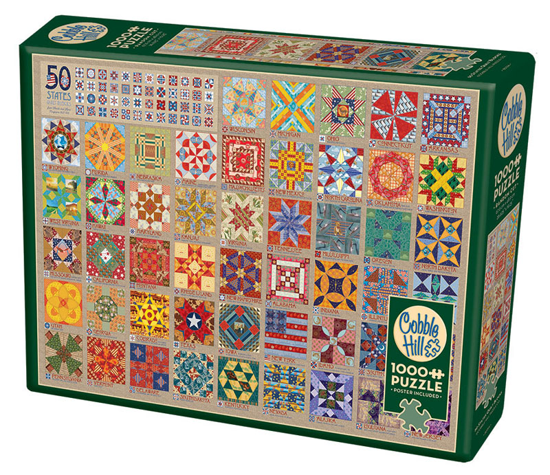 50 States Quilt Blocks Puzzle (1000 piece)