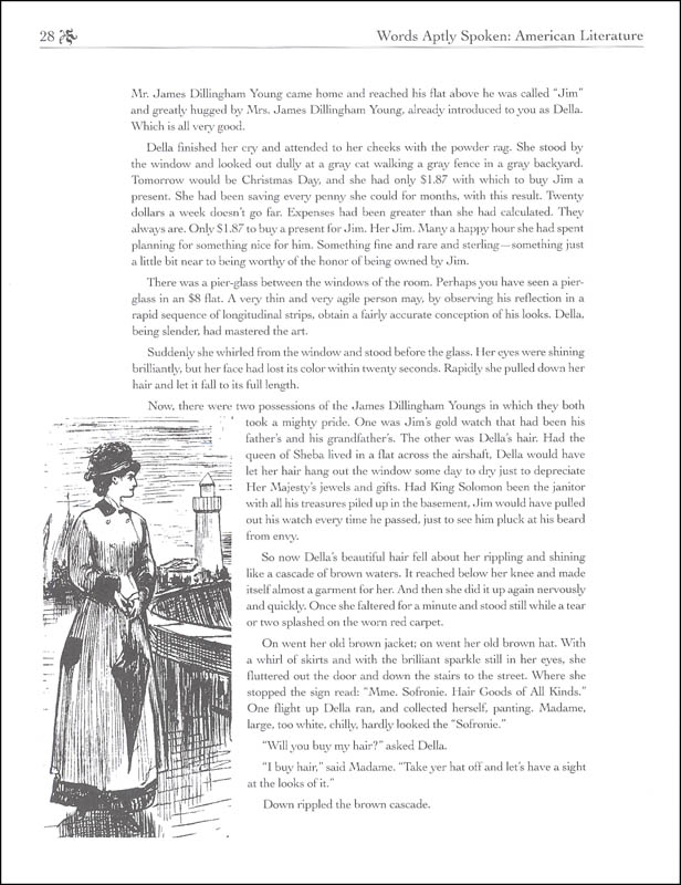 Words Aptly Spoken American Literature 2nd Edition Classical