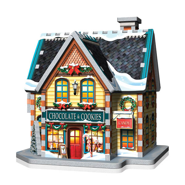 Christmas Village 3D Panel Puzzle (116 pieces) | Wrebbit Puzzles