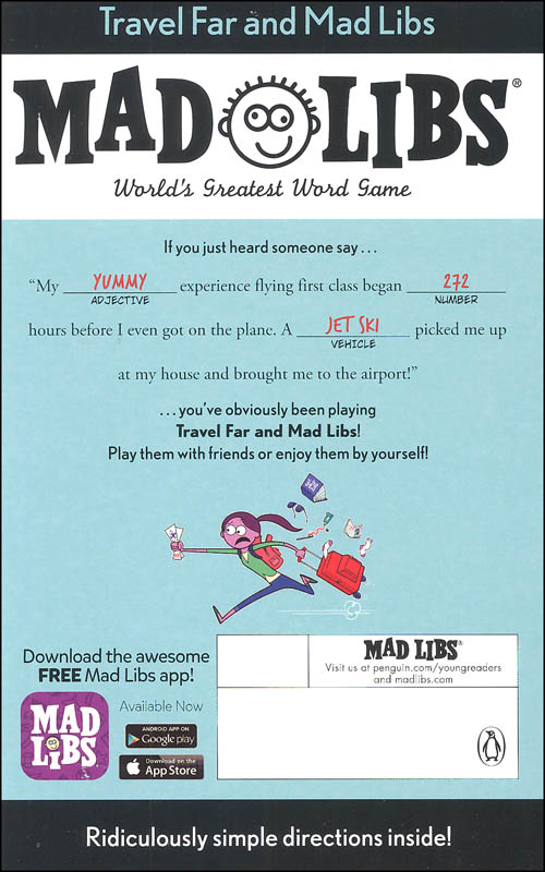 Travel Far and Mad Libs | Price, Stern, Sloan | 9781524792237