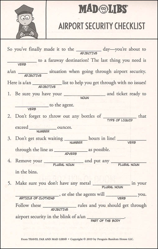 Travel Far and Mad Libs | Price, Stern, Sloan | 9781524792237