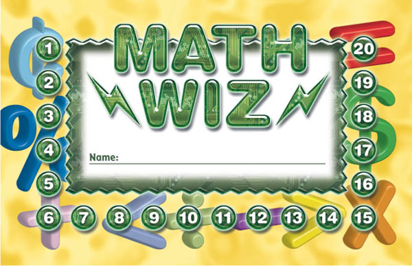 Math Wiz Incentive Punch Card