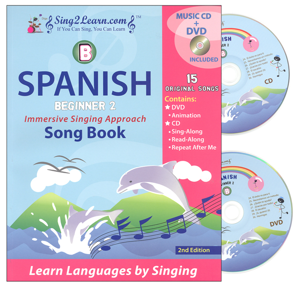 Spanish Beginner 2B Combo (Song Book, CD, DVD)
