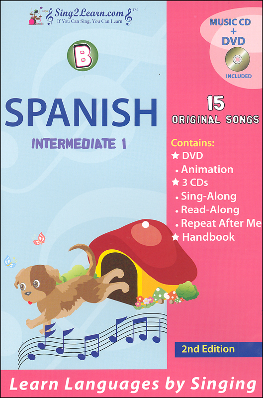 Spanish Intermediate 1B Combo (Song Book, CDs, DVD) Sing2Learn