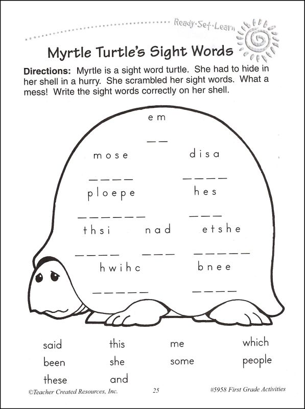 First Grade Activities (Ready, Set, Learn) | Teacher Created Resources