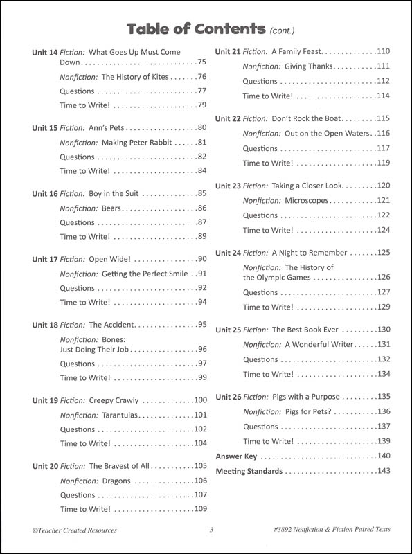 Nonfiction and Fiction Paired Texts Grade 2 | Teacher Created Resources