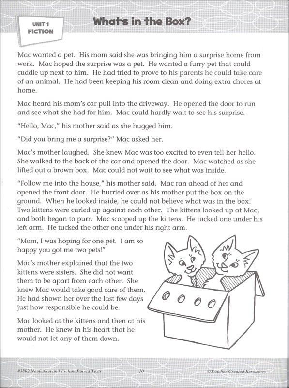 Nonfiction and Fiction Paired Texts Grade 2 | Teacher Created Resources