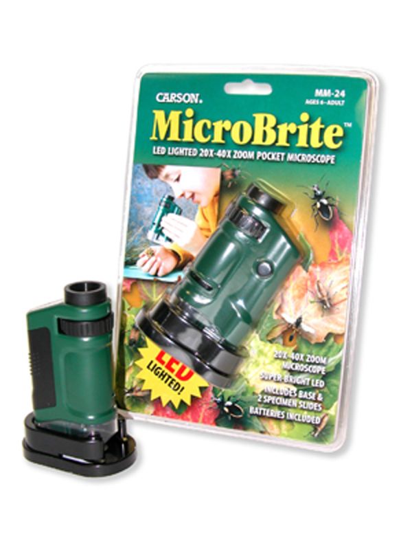 Carson MicroBrite Pocket Microscope - Green