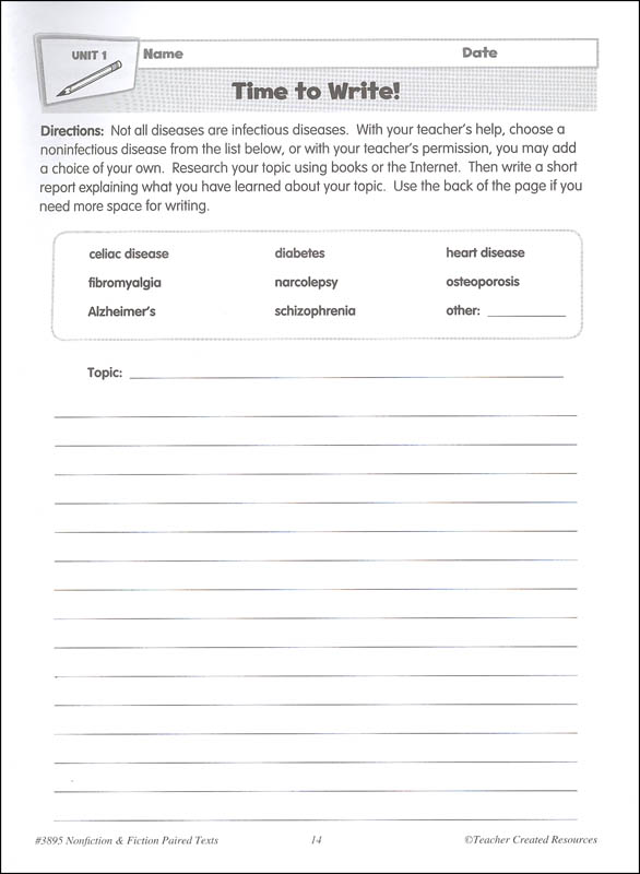 Nonfiction and Fiction Paired Texts Grade 5 | Teacher Created Resources