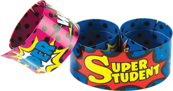 Superhero Super Student Slap Bracelets (10 pack) | Teacher Created ...
