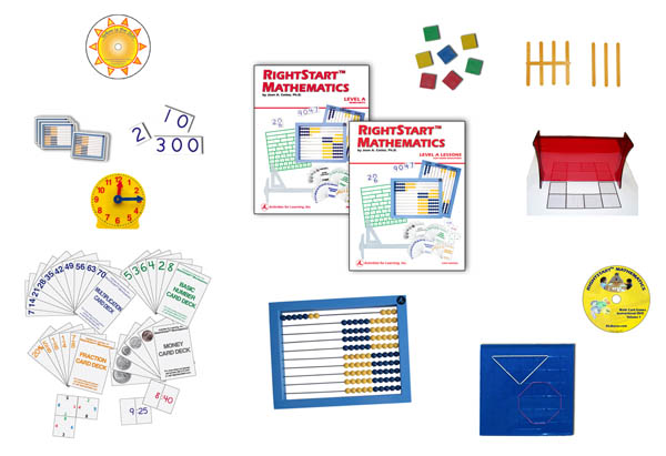 RightStart Mathematics Starter Kit Level A With AL Abacus Standard (1st ...