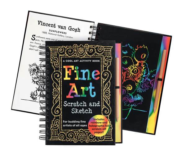 Fine Art TraceAlong Scratch and Sketch Activity Book Peter Pauper Press 9781441334008