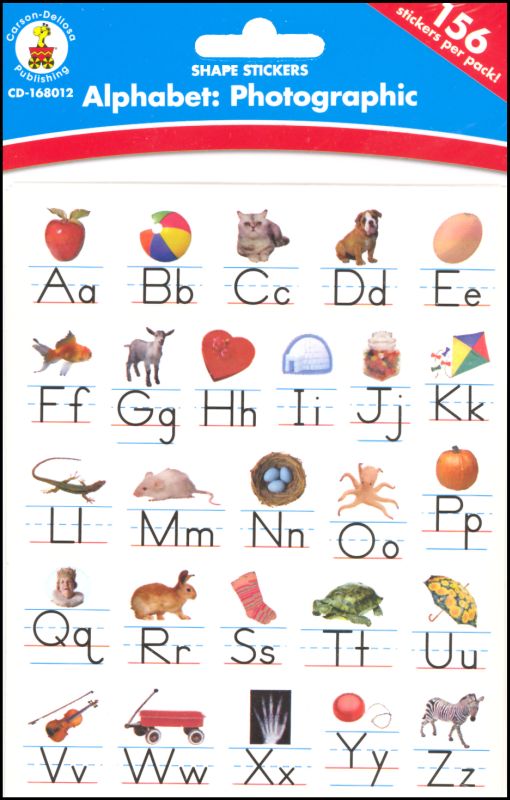 Alphabet Photographic Stickers