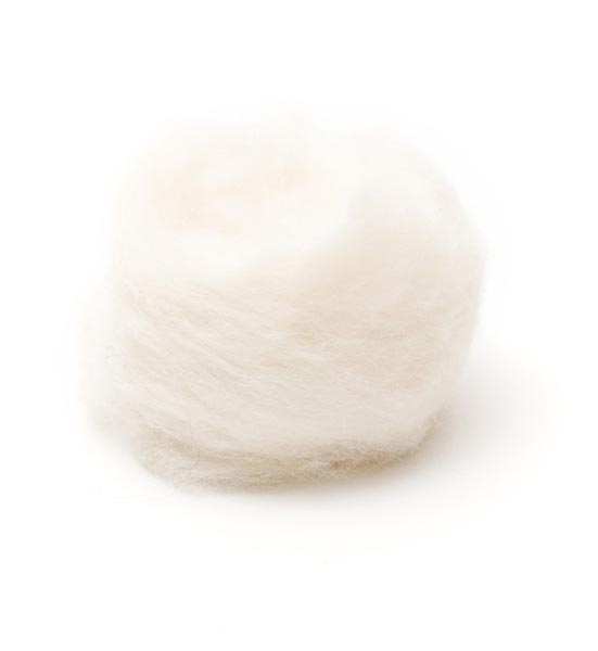Woolpets Wool Roving (1 oz. bag) White WoolPets
