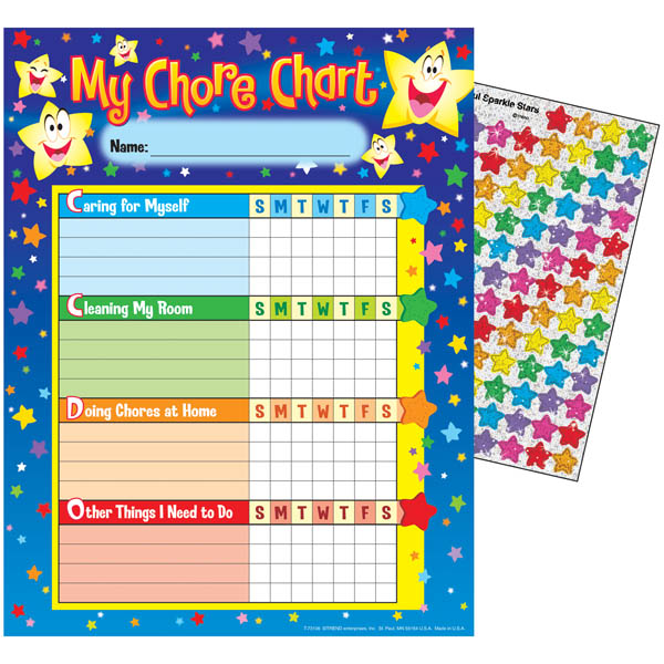 My Chores 25 Chart Pack with 100 Stickers