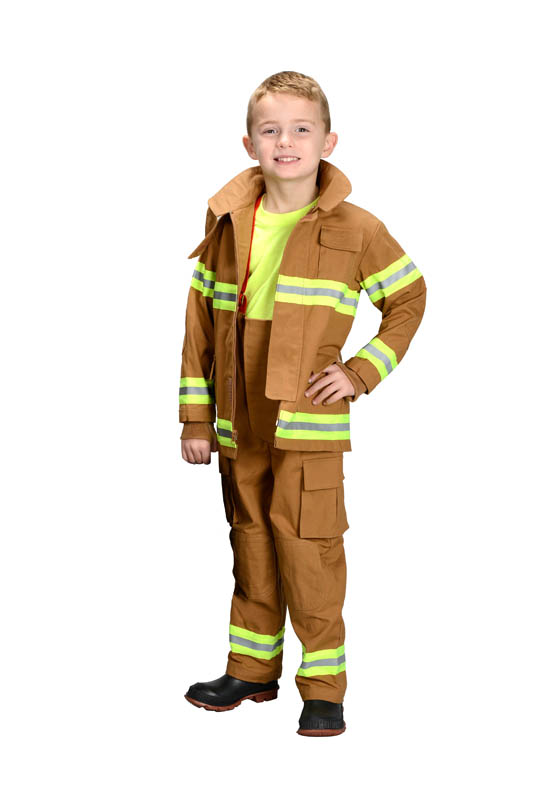 Junior Firefighter Suit - size 2/3 (Tan) | Aeromax