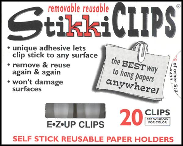 StikkiClips - Set of 20 White