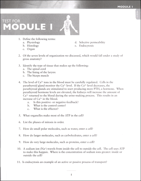 Advanced Biology: Human Body Test Packet 2nd Edition