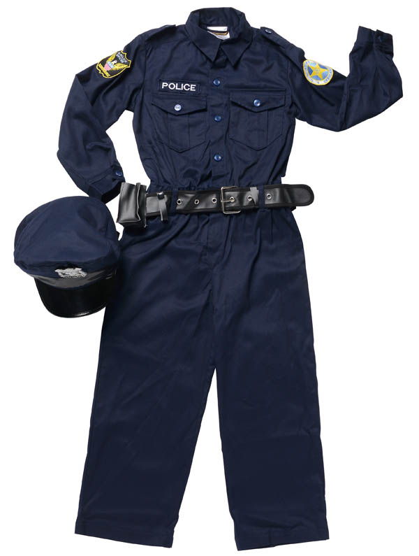 Junior Police Officer Suit with Cap and Belt - size 8/10 | Aeromax