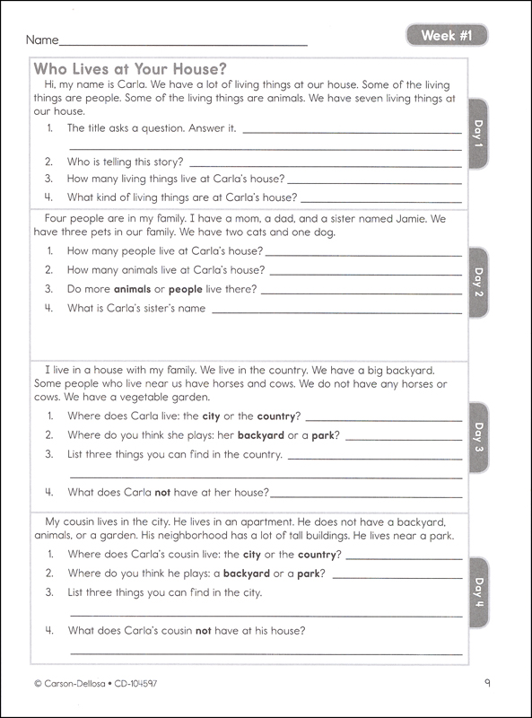 common core language arts 4 today grade 2 carson dellosa