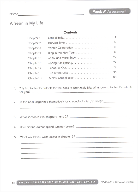 Common Core Standards Language Arts Grade 5