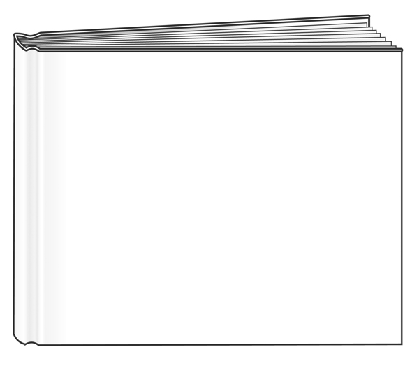 Reading & Writing Materials Landscape Blank Big Bare Book 10 1/2 x 8 3/ ...