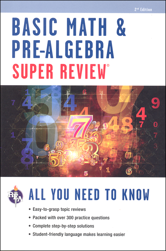 Basic Math & Pre-Algebra (Super Review) | Research & Education ...